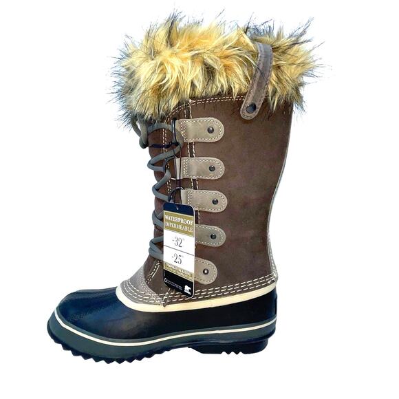 Sorel Joan of Arctic Waterproof Winter Boots w/ Faux Fur Trim Size 5 NWT No Box - Picture 2 of 7